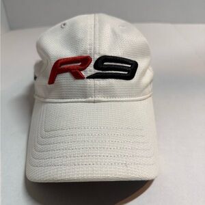 TaylorMade White Cap with Red and Black Logo R9